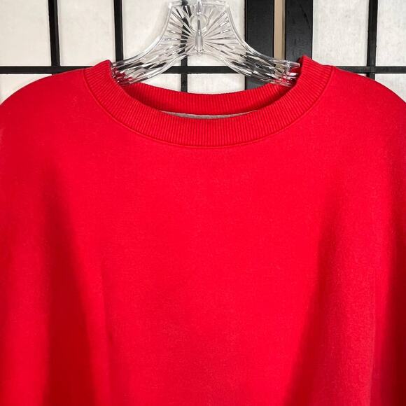 Champion S600 Red Power Blend Eco Authentic Scarlet Red Crew Neck Sweatshirt - Picture 4 of 8